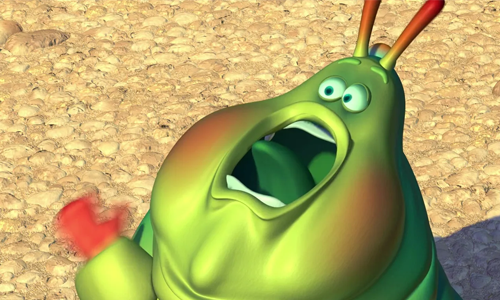 Imagen de Heimlich personaje icónico de la película Bichos.